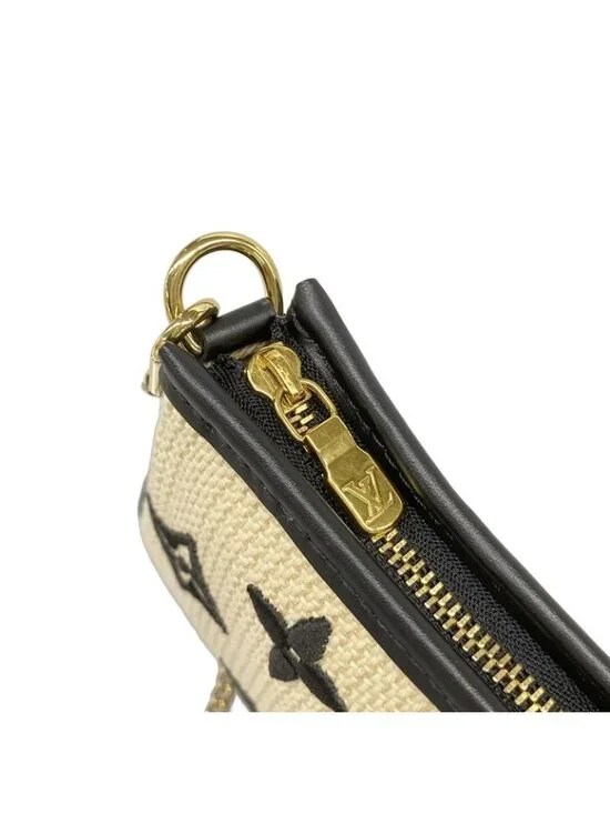 Louis Vuitton Handbag by the Pool Mini Pochette Noir Black Beige - Picture 12 of 15